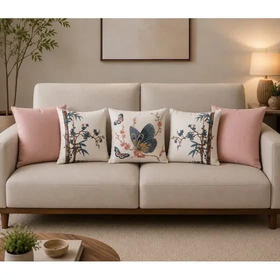 Kit 5 Capas De Almofadas 45cmx45cm suede sublimadas (estampadas) com efeito 3D - Decorativas e Modernas