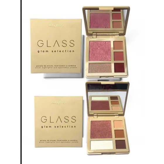 Paleta De Blush, Iluminador e Sombra Glam Selection Glass Ruby Rose