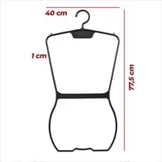 5 Cabides Colan Silhueta Plastico