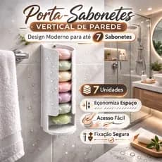 Porta-Sabonetes, Saboneteira, Dispenser de Parede – para Sabonetes Natura