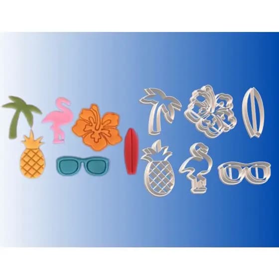 Kit Cortador Flamingo Tropical 5 cm.
