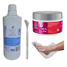 Vitacalo 500ml + Espátula 222 Calosidades + Pémax Rosa Mosqueta + 10 Botas Descartáveis