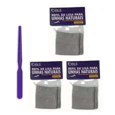 1 Base + 300 Refil Para Lixas De Unhas Naturais Cel's