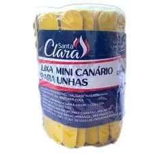 Mini Lixas CANÁRIO De Unha Manicure Pedicure 100 Unidades - Santa Clara