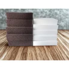 kit com 10 Esponja mágica para Limpeza pesada  (branca e marron)