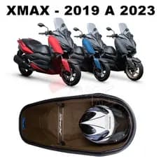 Forração Yamaha Xmax 250 2019 2020 2021 2022 2023 2024 Forro Marrom + Divisória Pequena