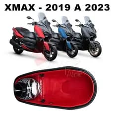 Forração Yamaha Xmax 250 2019 2020 2021 2022 2023 2024 Forro Vermelho + Divisória Grande