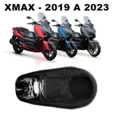 Forração Yamaha Xmax 250 2019 2020 2021 2022 2023 2024 Forro Preto Baú + Divisória Grande