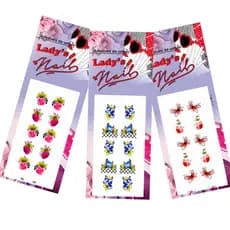 300 Adesivos de unha 3D artesanal 3D película 3D lady nails adesivos