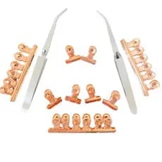 Kit 12 Presilha + Pinça De Unha Curvatura C