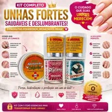Kit Com Base Nylong + Bombatina + Abençoada Cerinha Sos Unhas - Top Beauty