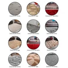 Tapete Sala Jazz 200x250cm Alto Baixo Relevo Cozinha Sofisticado Premium