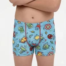 Kit 03 cueca  box infantil menino, algodão