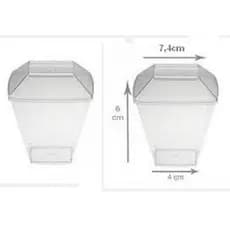 Taça 180ml Quadrada - Taça Diamante -  100 unidades - CRISTAL