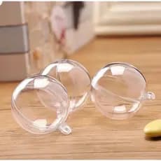 10 Esferas de acrílico 6,5 cm, bolinha de natal acrílica para personalizar