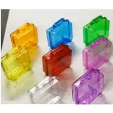 10 Maletas - maletinhas de acrílico 13x13