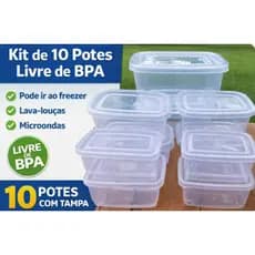 Potes 10 unidades (2 potes 1,3L /4 potes 520 ml/ 4 potes 260 ml)- Livre de BPA-marmita salada doce