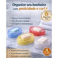 2 PORTA SABONETES COM TELA -SABONETEIRA sabonete seco e mais conservado viagem casa