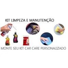 Kit Limpeza e cuidados Automotivo - Shampoo Cera Pneu Pretinho- Monte seu Kit Personalizado para lavar carros motos