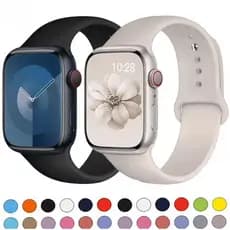 Pulseira SILICONE p/ Watch Series 10 9 8 7 6 5 4 3 2 1 SE 49mm 46mm 45mm 44mm 42mm 41mm 40mm 38mm