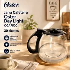 Jarra Similar para Cafeteira Oster Day Light OCAF500/OCAF501 30 Xícaras - Peça de reposição