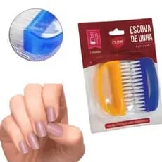 Kit Com 2 Peças Escova Plástica De Unha 2 Unidades Para Limpeza Clink