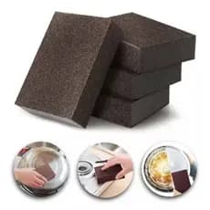 Esponja Mágica Melamina Aço Inox Panelas Limpa Tudo Ferrugem Limpeza Limpar Sujeira De Ferro Para Cozinha