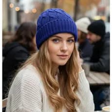 Touca lã trançada feminina masculina gorro unissex várias cores feitas no Brasil pronta entrega