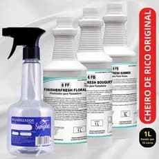 Finisherfresh Cheiro de Rico Original + Pulverizador Todas Fragrâncias Summer Bouquet Floral