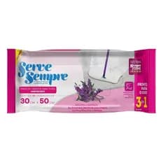 Pano De Limpeza Umedecido Microfibra Chão Aroma Lavanda AJJ-01