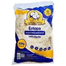 Estopa Para Polimento E Limpeza 100% Algodão Pacote 400g Resinorte - ENVIO IMEDIATO