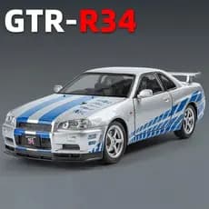 Brinquedo Carrinho de Metal Miniatura Skyline Gtr r34