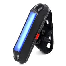 Lanterna Traseira Bike Led 2 Cores 5 funções Sinalizador Usb branco/vermelho R-A85