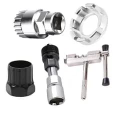 Kit Chaves Bicicleta Reparo Extrator Corrente Cassete Chave Raio Ciclismo