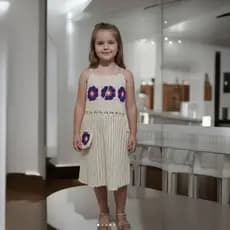 Vestido crochê flor africana Acompanha linda 👛