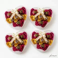 Kit 2x Coração com chocolate 6 bombons /presente/aniversário/lembrancinha doce Pronto Para Presentear dia dos namorados