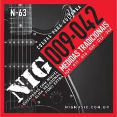 Encordoamento Corda Guitarra Nig Nickel Alma Hexagonal 0.9