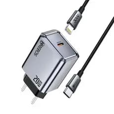 Carregador Hrebos Crg-262i Axion Charge 20w + Cabo Lightning