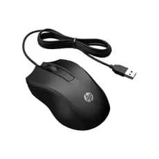 Mouse Com Fio Hp 100 Óptico Usb 1600 Dpi Ambidestro Preto