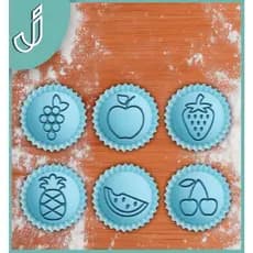 Carimbos / Marcadores Tema Salada de Frutas para Brigadeiros Docinhos