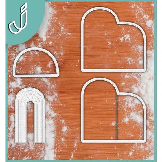 kit Cortador Porta Arco Moldura Cenario + Marcador Arco-íris p/ pasta americana Biscoito Pão de Mel