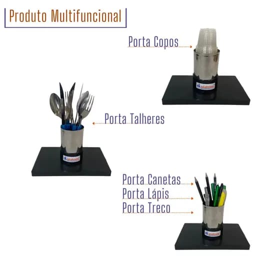 Porta Copo Descartável Café 50Ml Multifuncional Porta Caneta Porta Talher Organizador De Mesa Escritório