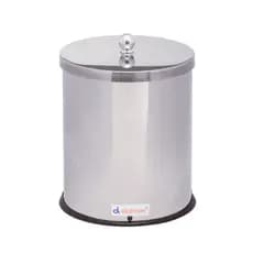Lixeira Inox 5 Litros Para Banheiro Cozinha Balcão Com Tampa Resistente