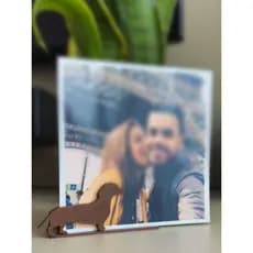 Suporte para Polaroid criativo design cachorro salsicha dachsound
