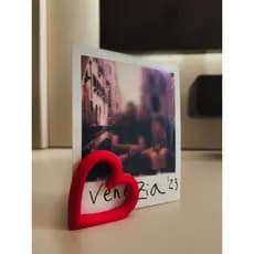 Suporte de coração para fotos Polaroid decoração para quarto❤️
