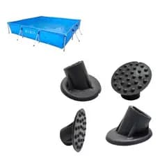 kit 4 Pés apoio piscina quadrada estrutural sapata escora