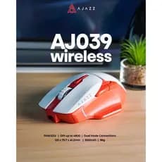 Mouse Gamer Sem Fio Recarregável Tri Mode 2.4G Bluetooth Ergonômico Ajazz AJ039 Paw 3212