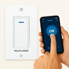 Interruptor Inteligente Wifi 1 Tecla Compatível Com Alexa e Google Home - Multi Liv