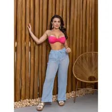 Saida de Praia Calca Trico Feminina Varias Cores Calça de Praia