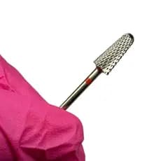 Broca De Tungstênio Cônica Grande Vermelha Para Alongamento De Unhas/Unhas De Gel Nail